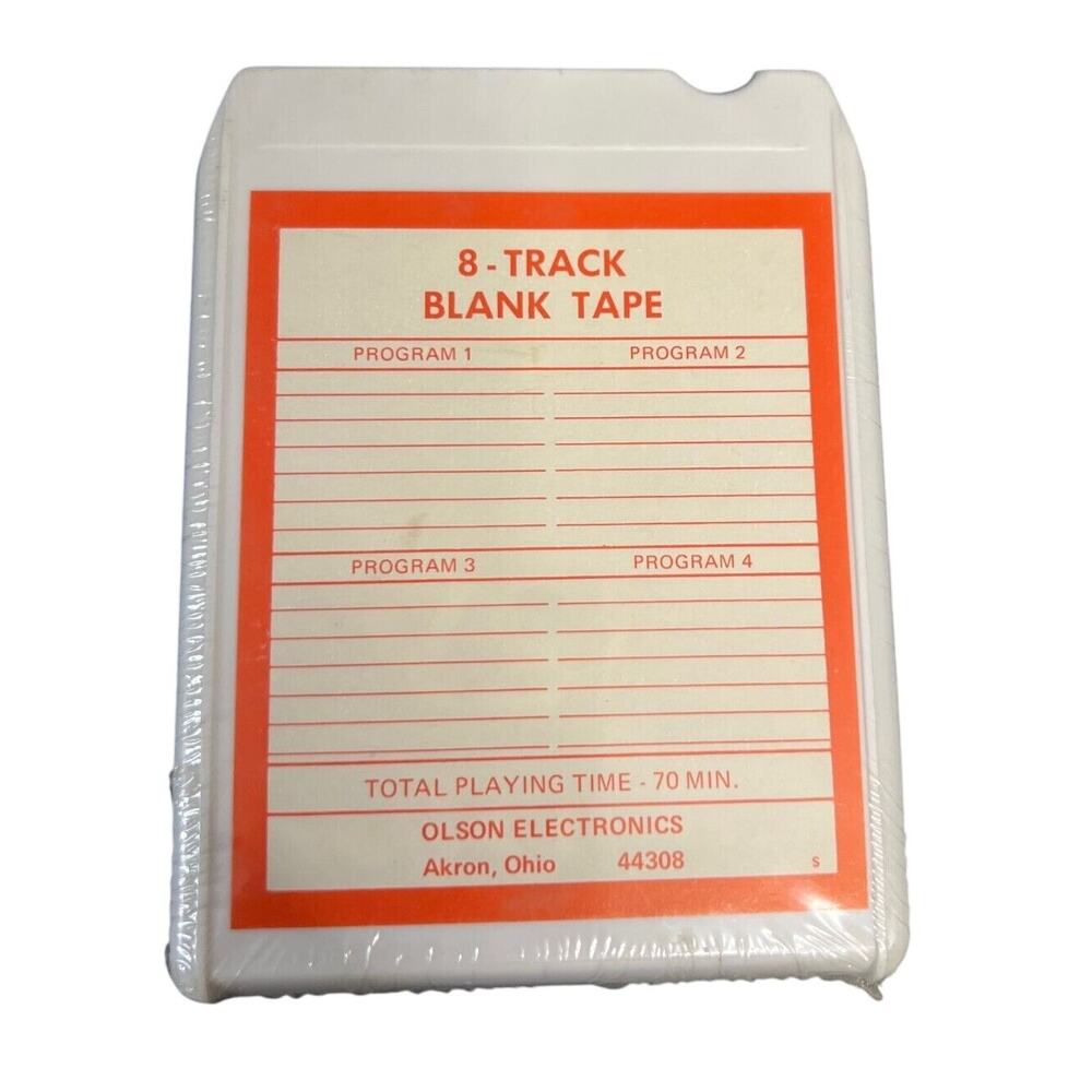 One (1) Olson Electronics - 70 Minute Blank Professional 8 Track Tape New NIP